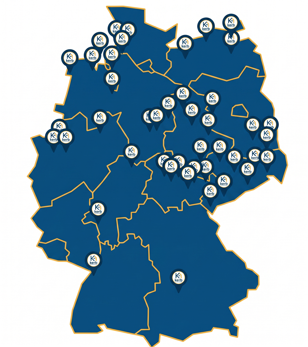 Kerb Zimmervermittlung Netzwerk – 250 Standorte in Deutschland
